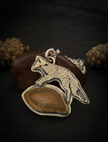 Pendentif renard/ Cornaline