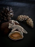 Pendentif renard/ Cornaline