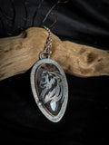 Pendentif lion/ agate montana