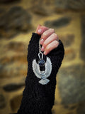 Pendentif hiboux/ sodalite irisé