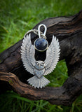 Pendentif hiboux/ sodalite irisé