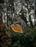 Pendentif renard/ Cornaline