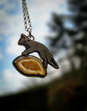 Pendentif renard/ Cornaline