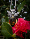 Pendentif abeille / citrine