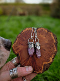 Pendentif amethyste cactus / opale mexicaine