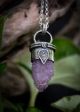 Pendentif amethyste cactus