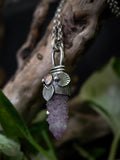 Pendentif amethyste cactus / opale mexicaine
