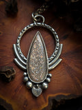 Pendentif rainbow sunstone lattice