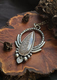 Pendentif rainbow sunstone lattice