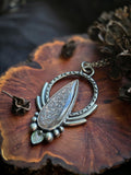 Pendentif rainbow sunstone lattice