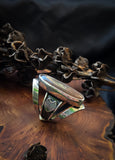 Bague rainbow sunstone lattice taille reglable