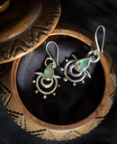 Boucles d'oreilles tribal / opale des andes
