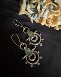 Boucles d'oreilles tribal / opale des andes