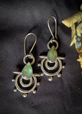 Boucles d'oreilles tribal / opale des andes