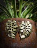 Boucle d'oreilles monstera