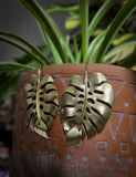 Boucle d'oreilles monstera