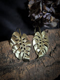 Boucle d'oreilles monstera