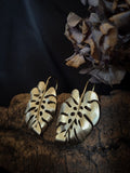 Boucle d'oreilles monstera