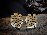 Boucle d'oreilles monstera