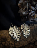 Boucle d'oreilles monstera