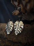Boucle d'oreilles monstera