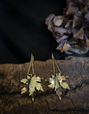 Boucles d'oreilles feuille