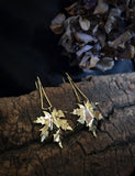 Boucles d'oreilles feuille