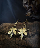Boucles d'oreilles feuille