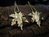 Boucles d'oreilles feuille