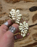 Boucle d'oreilles monstera