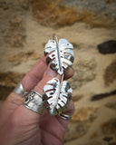 Boucle d'oreilles monstera