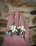 Boucles d'oreilles feuille