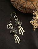 Boucles d'oreilles d'Ébène et d'Argent