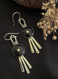 Boucles d'oreilles d'Ébène et d'Argent