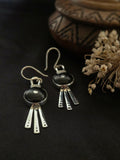 Boucles d'oreilles d'Ébène et d'Argent