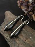 Boucles d'oreilles d'Ébène et d'Argent