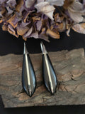 Boucles d'oreilles d'Ébène et d'Argent