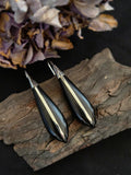 Boucles d'oreilles d'Ébène et d'Argent