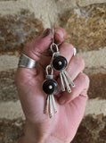 Boucles d'oreilles d'Ébène et d'Argent