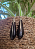 Boucles d'oreilles d'Ébène et d'Argent
