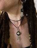 Boucles d'oreilles d'Ébène et d'Argent