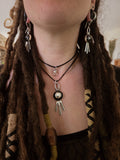 Boucles d'oreilles d'Ébène et d'Argent