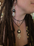 Boucles d'oreilles d'Ébène et d'Argent