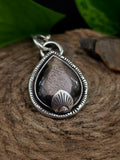 Pendentif pierre de lune noire