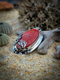 Pendentif corail rouge