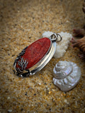Pendentif corail rouge