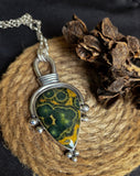 Pendentif jaspe océan