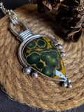 Pendentif jaspe océan