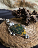 Pendentif jaspe océan