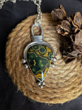 Pendentif jaspe océan